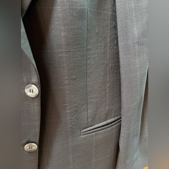 Jean-Paul Germain Mens Suit Jack Blazer Size 40R Gray Color 100% Pure Wool - Picture 10 of 16
